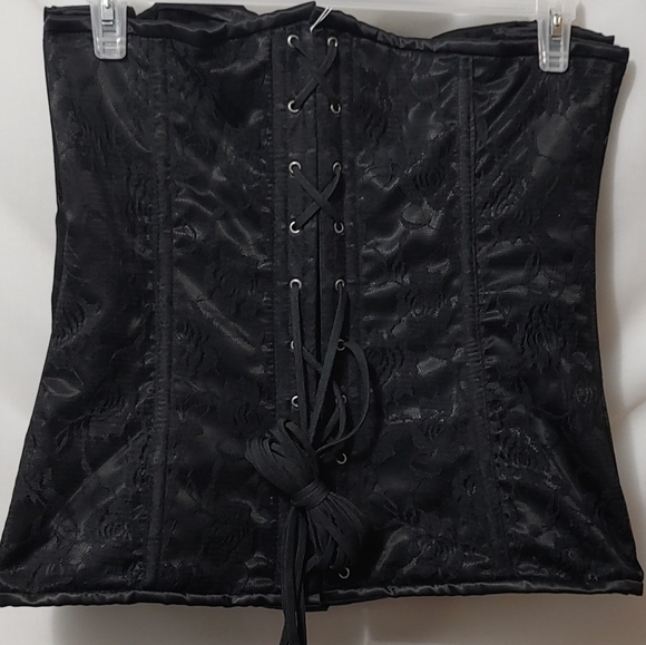 Daisy Corsets Lavish Black Lace Front Zipper Size 6X NWT - Picture 6 of 13